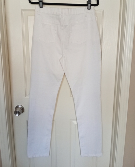 RARE NWOT Y2K DG2 Skinny Jeans Leopard Embellished Stripe 8 TALL LONG - Picture 6 of 8